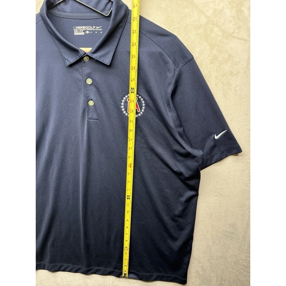 Nike Golf Barstool Sports Polo Shirt Men's XL Blue Performance Dri-FIT Stretch